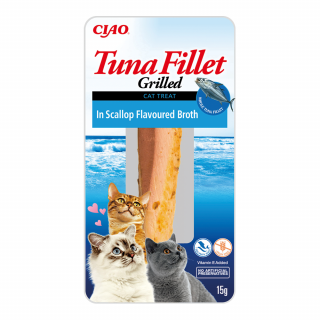 INABA CIAO Filet z grillowanego tuńczyka w bulionie z przegrzebków 15g