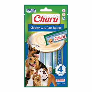 INABA DOG Churu 4P kurczak z tuńczykiem 4x14g (56g)