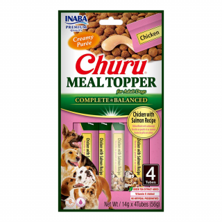 INABA DOG Meal Topper kurczak z łososiem 4x14g