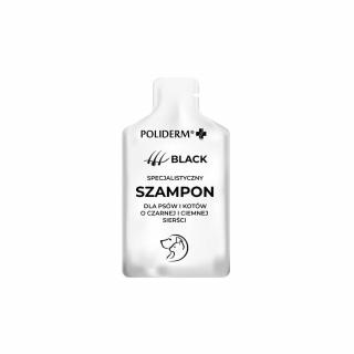 JM SANTE Poliderm szampon black - saszetka 15 ml