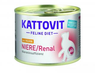 KATTOVIT Niere/Renal kurczak 185g dla kotów cierpiących na przewlekłą niewydolność nerek