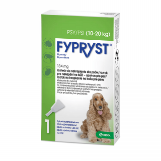 KRKA Fypryst 134mg/1,34ml pies 10-20kg 1 pipeta