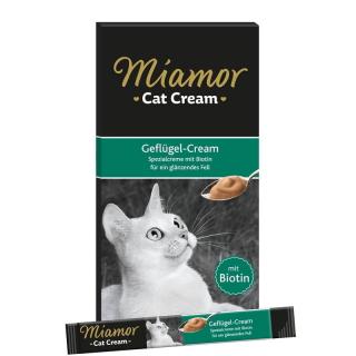 Miamor Cat Cream z drobiem 90g (6x15g) przekąska dla lśniącej sierści