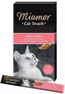 Miamor Cat Cream z łososiem 90g (6x15g) przekąska do rozpieszczania