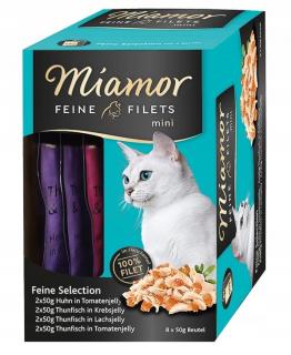 Miamor Feine Filets Mini Fileciki w galarecie 8x50g mokra karma dla kota