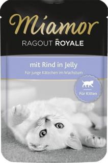 Miamor Ragout Royale Kitten in Jelly Wołowina 100g w galaretce dla kociąt