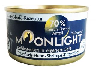 MOONLIGHT Dinner 3 Tuńczyk, kurczak, krewetki i kałamarnica 80g