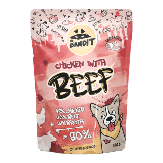 Mr. Bandit Chicken Beef 180g duoproteinowa z kurczakiem i wołowiną dla psów dorosłych