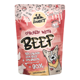 Mr. Bandit Chicken Beef 380g duoproteinowa z kurczakiem i wołowiną dla psów dorosłych