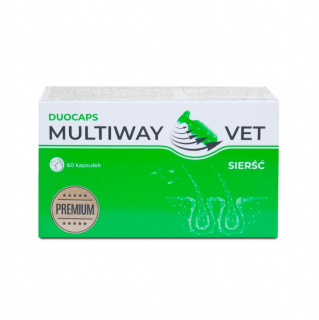 MULTIWAY vet duocaps sierść 60tab