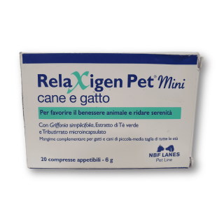 NBF Lanes Relaxigen Pet Mini cane e gatto 20 tabletek