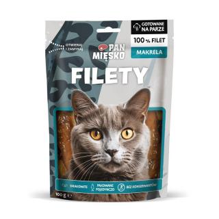 PAN MIĘSKO Filety Makrela 100g przysmak dla kotów dorosłych
