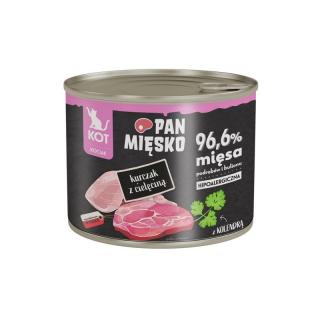PAN MIĘSKO Kurczak z cielęciną 200g karma mokra dla kociąt