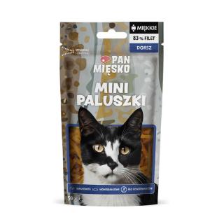 PAN MIĘSKO Mini paluszki Dorsz 50g przysmak dla kotów dorosłych