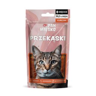 PAN MIĘSKO Przekąski Kurczak 50g przysmak dla kotów dorosłych
