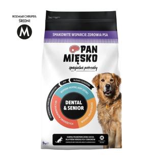 PAN MIĘSKO Specjalne potrzeby M 9kg Dental  Senior karma sucha dla psów starszych
