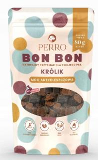 PERRO Bon Bon Królik przysmaki dla psa 80g ochrona przed kleszczami