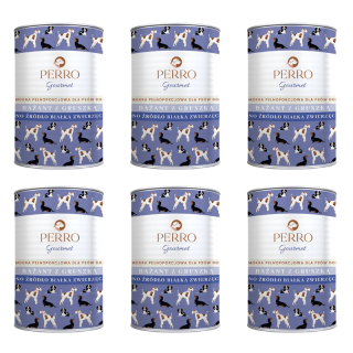 PERRO Gourmet Bażant z gruszką 6x400g monobiałkowa karma dla dorosłych psów