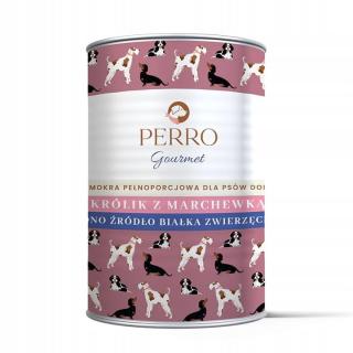 PERRO Gourmet Królik z marchewką 400g monobiałkowa karma dla dorosłych psów