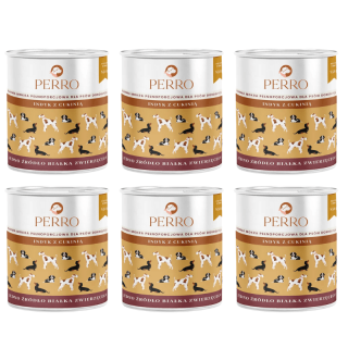 PERRO Indyk z cukinią 6x850g monobiałkowa karma dla dorosłych psów