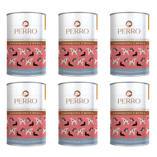 PERRO Jagnięcina z dynią 6x410g monobiałkowa karma dla psów dorosłych