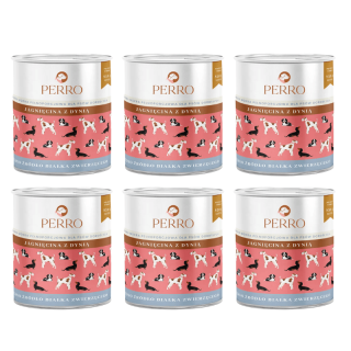 PERRO Jagnięcina z dynią 6x850g monobiałkowa karma dla psów dorosłych