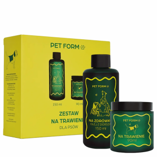 PET FORM LABS Zestaw NA TRAWIENIE dla psa 15kg na 30 dni