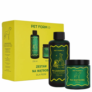 PET FORM LABS Zestaw NA WĄTROBĘ dla psa 15kg na 30 dni