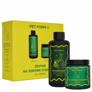 PET FORM LABS Zestaw NA ZDROWE STARZENIE dla psa 15kg na 30 dni