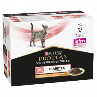 PURINA PRO PLAN VD DM St/Ox Diabetes Management 10x85g z kurczakiem