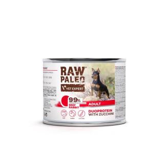 RAW PALEO BeefRabbit Adult 200g mokra karma dla psów dorosłych duoproteina wołowina z królikiem