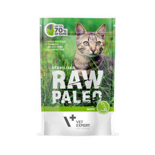 RAW PALEO karma dla kotów sterylizowanych dziczyzna 100g