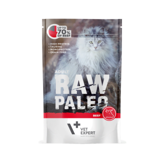 RAW PALEO mokra karma dla kotów dorosłych wołowina 100g