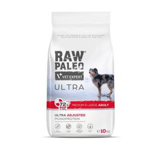 RAW PALEO Ultra Beef MediumLarge Adult 10kg z wołowiną dla psów dorosłych ras średnich i dużych