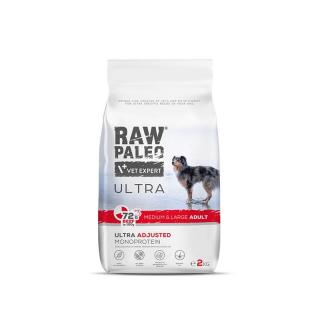 RAW PALEO Ultra Beef MediumLarge Adult 2kg z wołowiną dla psów dorosłych ras średnich i dużych