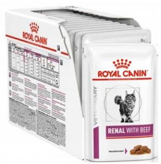 ROYAL CANIN Cat Renal z wołowiną 12x85g karma mokra dla kotów