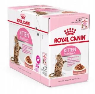 ROYAL CANIN Kitten Sterilised Gravy 12x85g karma mokra w sosie dla kociąt