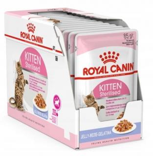 ROYAL CANIN Kitten Sterilised Jelly 85g 12 PACK karma mokra w galaretce dla kociąt