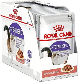 ROYAL CANIN Sterilised w sosie 12x85g karma mokra dla kotów
