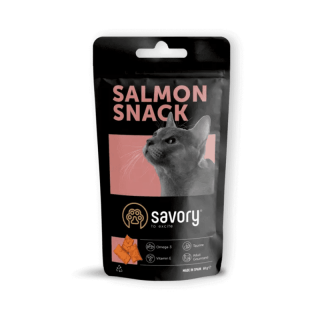 SAVORY Salmon 60g chrupiące przysmaki z łososiem dla wybrednych kotów