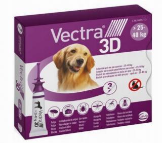 VECTRA 3D Roztwór dla psów 25-40kg na pchły i kleszcze