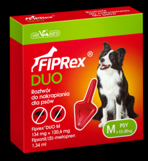 VET-AGRO Fiprex DUO M 10-20kg roztwór dla psów 1,34ml