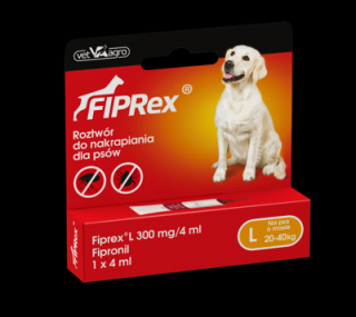 VET-AGRO Fiprex L 20-40kg roztwór dla psów 1szt