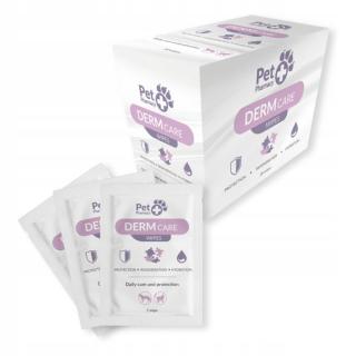 VetFood Derm Wipes 20 szt Chusteczki Nawilżane