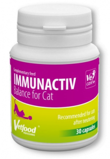 VETFOOD Immunactiv Balance dla kota 30 kapsułek