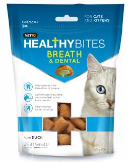 VETIQ Healthy Bites Breath and Dental 65g przysmaki na świeży oddech dla kota