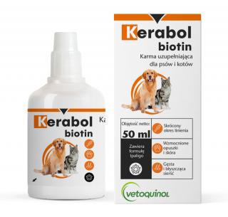 VETOQUINOL Kerabol Biotin krople 50 ml