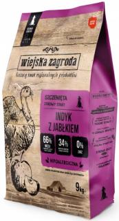 WIEJSKA ZAGRODA Indyk z jabłkiem M 9kg karma sucha dla szczeniąt
