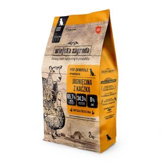 WIEJSKA ZAGRODA Jagnięcina z kaczką S 2kg karma sucha dla psów dorosłych