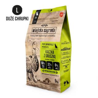 WIEJSKA ZAGRODA Kaczka z gruszką L 9kg karma sucha dla psów dorosłych